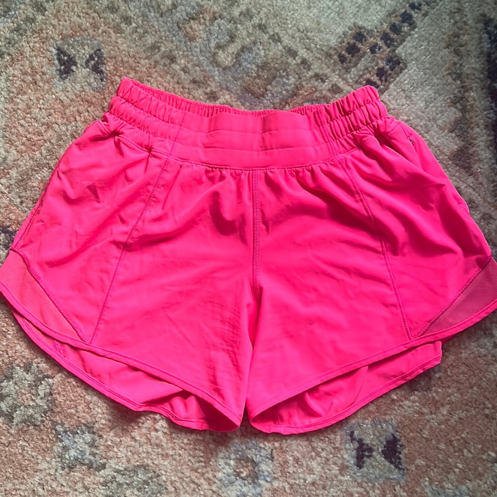 Lululemon hot pink shorts
